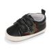 Cheerful Mario Baby First Walking Shoes Baby Boys Girls Pram Shoes Infant Prewalkers Soft PU Leather Anti-Slip 3-6 Months Black Star