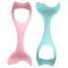 NAMOARLY Mascara Guard 2Pcs Mascara Brush Eyeshadow Brush Eyeliner Stencil Mascara Shield applicator Eyebrow Card Eyelash Mascara Applicator