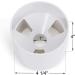 KINGTOP Golf Hole Cup for Practice Putting Green - Fits PGA, LPGA, USGA Regulations - ABS Ivory White - 4 or 6 Depth - 2pcs - Buy Online on SooperMarket.com