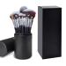 16-Piece Small Waist Black Makeup Brush Set - Perfect 22cm Brushes for Flawless Application | International Shipping - Buy Online on SooperMarket.com