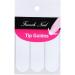 240Pcs French Manicure Nail Art Stickers - Self-Adhesive Tips for Manicure Decoration, DIY Nail Art Tools with Moon Shape Design - White - Buy Online on SooperMarket.com