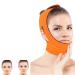 Face Slimming Cheek  V Face Line Belt Breathable Chin Lift Up Anti Wrinkle Sleep Strap(Orange)