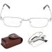 Filfeel Foldable Reading Glasses - High-Resolution Visual Fatigue Relief for Seniors | Presbyopic Glasses with Bag - Buy Online on SooperMarket.com