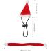 Petyoung Reptiles Hat & Scarf Set for Lizards Bearded Dragons Geckos - Christmas Hat Shell Red Leash & Dishes - Perfect Gift for Small Animals - Buy Online on SooperMarket.com