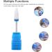 TMISHION Premium Ceramic Nail Drills Acrylic Nail Care Tool with 5 Drill Bits Safety Cuticle Clean Gel Removal(#4) - Buy Online on SooperMarket.com