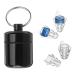 Geynutaly 2 Pairs High Fidelity Concert Ear Plugs Black Ear Plugs Silica Gel Ear Plugs with Fitler Hearing Protection for DJs Nightclub Concert Motorcycles