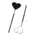 BUCICE Large Lash Mirror for Eyelash Extension Detachable Eyelash Mirror Stainless Steel Eyelash Makeup Mirror lash Extension Supplies & Tool Heart Shaped - Black