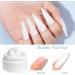 MIZHSE White Non-Stick Builder Gel for DIY Nail Extensions - Lamp Cure Required - Buy Online on SooperMarket.com