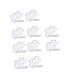 10pcs Packing Box Eyeshadow Blush for Cheeks Makeup Blush Lipstick Boxes Filling Cosmetics Travel 5x5cm Transparent Color
