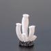 Movoja 2 PIECES - Aquarium Decoration Corals - for fresh and salt water - Decoration Coral Aquaristics - 6 White Coral 6 White