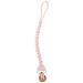 Itzy Ritzy Silicone Pacifier Clip - Pink & Rose Gold, 100% Silicone Strap with Clip for Pacifiers, Teethers, and Toys - Buy Online on SooperMarket.com