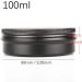 Zeoabsy 10 Pieces 100ml Matte Black Aluminum Empty Jars - Round Doses with Screw Cap for International Shipping - Buy Online on SooperMarket.com