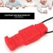 Buy Silicone Teether Necklace - Chew Pendant for ADHD Autism & Anxiety - Red Sensory Chew Toy for Kids & Adults | International Shipping - Buy Online on SooperMarket.com
