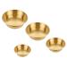 PRETYZOOM 4pcs Seasoning Dish Small Seasoning Plate Individual Teaspoon Rest Metal Portion Cups Dry Fruit Seasoning Bowls Tea Spoons Stainless Household Soy Sauce Stainless Steel