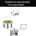 FIGHTART 500cc Wax Pot Replacement Inner Pan Tin Container - Hair Removal Waxing Can 14oz - Buy Online on SooperMarket.com