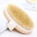 Zhurson Oval Dry Brushing Body Bath Brush - Natural Bristles for Exfoliation and Circulation Boost - Buy Online on SooperMarket.com