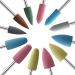 KADS 12X Silicone Nail Drill Bit 3/32 Rotary Burr Head Cuticle Clean File for Nail Art Salon Manicure