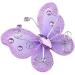 24pcs Purple Christmas Butterfly Ornaments - Glitter Mesh Wire Decor for Wedding Party, Clothing, Wall & Tree DIY Supplies - Buy Online on SooperMarket.com