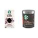 Starbucks Via Instant Italian Roast Dark Roast Coffee 8 Count & Medium Roast Premium Instant Coffee 90 g
