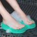 WALULAN Silicone Bath Body Brush Foot Back Massage Pad Grey | Exfoliating Non-Slip Bath Pad with Suction Cup - Buy Online on SooperMarket.com