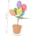 Alipis Easter Eggs Emblems Easter Centerpiece Decoration Egg Bonsai Ornaments Potted Plant Household Picture 2 19.00X7.00X7.00CM - Buy Online on SooperMarket.com