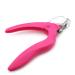 KADS Pink Nail Scissors for False Nail Tips Acrylic Nail Art Form False Nail Scissors Nail Clipper Cutter Manicure (Pink)