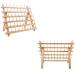 BAENRCY 2-Pack Wooden Thread Holder Sewing and Embroidery Thread Rack - 60-Spool Organizer with Hook - Buy Online on SooperMarket.com