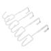 PLAFOPE 4pcs Hat Hooks Wall Hanger Wall Mount Towel Rack Door Hanger Wall Hook Iron Coat White 19X9X5CM White