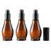 Vasana spray bottle made of amber-colored glass with a fine spray and anti-dust cap for cosmetics aromatherapy essential oil diffuser and massage 50 ml 3 pieces 50ml/1.7oz