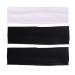 MapofBeauty 3 Pack Yoga Headbands - Stretchy Cotton Hair Wraps for Sport Running and Gym (Black & White) - International Shipping Available - Buy Online on SooperMarket.com