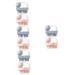 FRCOLOR 8 Pcs Massage Shampoo Brush Scalp Scrubber Scalp Massage Brush Scalp Massager Head Massage Brush Shower Hair Brush Handheld Hair Massager Body Scrubber Tool Bathing Massager Comb 8.5x8.5cmx4pcs Assorted Colorx4pc...