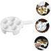 Mikinona 1pc Baked Snails Escargot Dish for Kitchen Server Dish Tableware Plate Escargot Cooking Mushroom Snail Dish Snail Bakeware Escargot Baking Ceramics Food Server Disk White 17X2.9CM White - Buy Online on SooperMarket.com