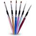 minkissy Set Nail Art Liner Brush Nail Art Liner Pen Stripers Nail Stripping Brush Dotting Painting Pen Multifunction medium Red - Buy Online on SooperMarket.com