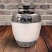 Akanksha Arts Small 6 x 4 inch Brass Cremation Urn Memorial Container - 650 ml White. Rare Handicraft with bag - Buy Online on SooperMarket.com