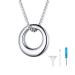 U7 women creamation urn necklace for ash cycle of life/Celtic knot/dog feet/wings/crucifix/cylinder urn chain stainless steel pendant chain fire burial jewelry for men's circle of life silver not adaptable