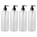 Lioobo 4 pieces 500 ml empty shampoo lotion pump pump bottles body wash lotion dispenser bottle refillable liquid soap container for at home travel