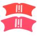 Nose Shadow Template Silicone Contour Tool for Nose Eyebrow and Makeup Tool Set with Applicator for Beauty Enthusiasts (Rose Red+Red)