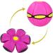 WACURRENTHYD New UFO Pet Flying Saucer Ball Portable Flying Toys Creative Fly Saucer Stomp Magic Balls Magic Frisbee Dog Toy Ball Fun Puppy Interactive Flying Flat Throw Disc Balls Toy (Pink)