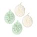 Angoily 4pcs Pure Flower Bath Ball Bathroom Sponge Shower Loofah Pad Loofah Sponge Shower Body Brush Body Wash Sponge Shower Stool Shower Bath Sponges Pouf Shower Mesh Scrub