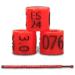 NestQ Rings Canary 2024 Federative Red Polychrome Laser Engraved Closed 3mm Numbered with Year Marked 1 Strip 25 Rings