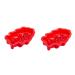 PRETYZOOM 2 Pcs Baking Mold Christmas Cookie Shape Christmas Resin Moulds Xmas Silicone Xmas Embossing Silicone Christmas Chocolate Molds Sandwich Xmas Molds Candle Silica Gel Fudge 18.2X11.5X3CM As Shown