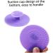 Makeup Brush Cleaner Mat Round Makeup Brush Cleaner Pad Silicone Brush Cleaner Brush Clean Pad for Makeup Tool Clean Purple - Buy Online on SooperMarket.com