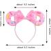 Glitter Sequin Mouse Ears Bow Headband for Disney & Party | Cat Ear Hair Accessories - Buy Online on SooperMarket.com