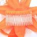 Arranview Jewellery Orange flower fascinator comb with feather tendrils Orange One Size - Buy Online on SooperMarket.com