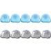 Set of 5 Plastic Suction Cup Razor Holders - Bathroom Organizer - Blue - 2X Pack - Ideal for International Shipping - Buy Online on SooperMarket.com