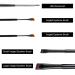 Precision Eye Makeup Brushes Set - Angled Eyebrow, Eyeliner, Slanted Brushes - 5PCS Kit - Buy Online on SooperMarket.com