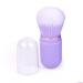 Retractable Kabuki Brush Travel Makeup Brush Cute Capsule-shape Blush Brush Foundation Brush Suitable for Liquid Foundation Pressed Powder Contour Cream Purple
