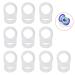 Transparent silicone button ring 10 pack silicone silicone ring silicone ring for pacifier chain pacifier ring for mam nuk pacifier in a button style clear