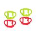 Vaguelly 4 Pcs Silicone Bottle Handle Milk Bottle Grips Bottle Grip Bottle Grip Milk Bottle Accessories Newborn Bottle Handle Silica Gel Silicone Soft Bottle 13.00X7.00X6.50CMx2pcs Assorted Colorx2pcs