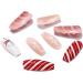 Brishow Christmas Snowflake Elk Stick on False Nails - Red Long Full Cover Tips (24pcs) for Women and Girls - Buy Online on SooperMarket.com